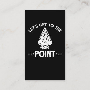 Arrowhead Hunting Collector Stone Collecting Business Card