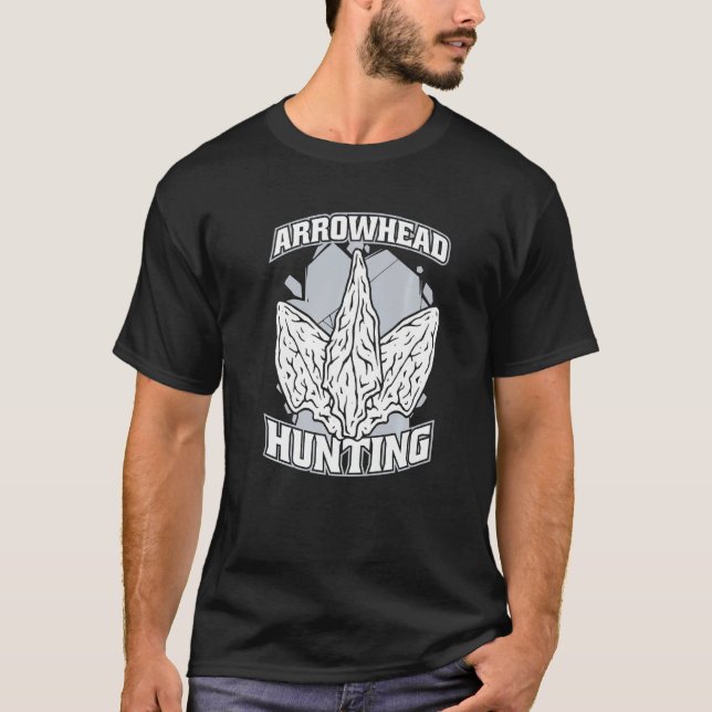 Arrowhead Hunting Flint Artifact Rocks Arrowhead C T-Shirt (Front)