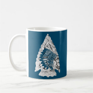 Arrowhead Hunting Native American Feather Coffee Mug