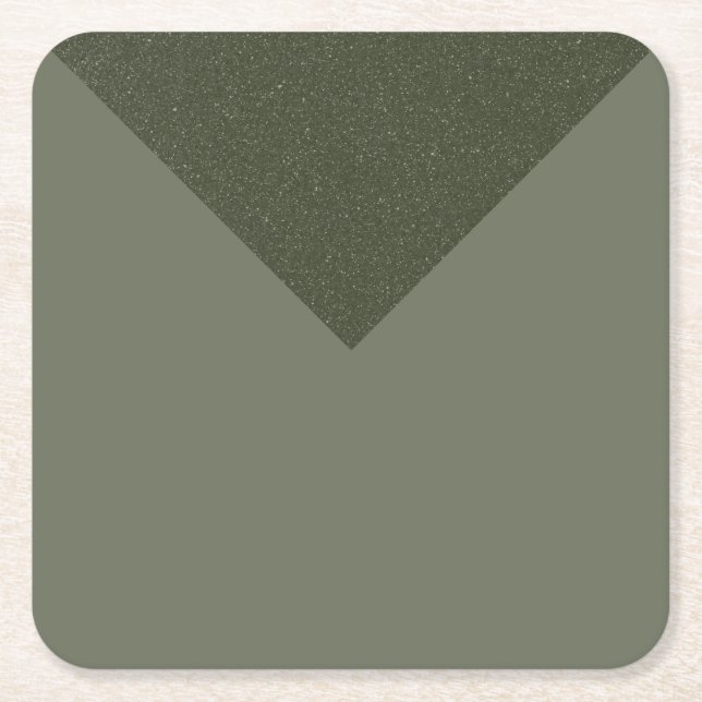 Arrowhead Moss Green Drink - Paper Coaster (Front)