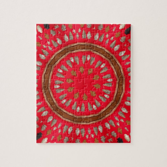 arrowhead pattern jigsaw puzzle (Vertical)