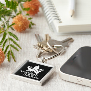 Arrowhead & water keychain