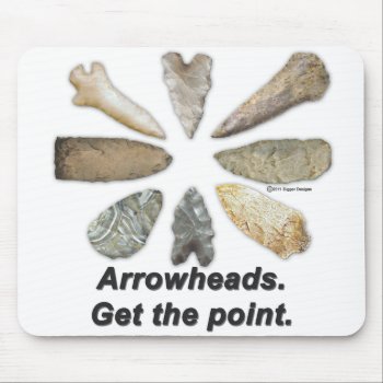 Arrowheads Points Mouse Pad by DiggerDesigns at Zazzle