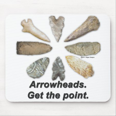 Arrowheads Points Mouse Pad