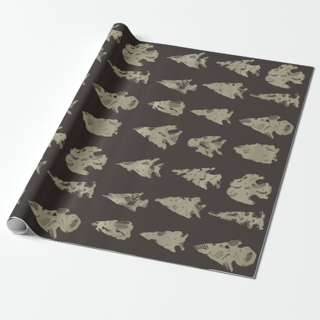 Arrowheads Wrapping Paper (Unrolled)