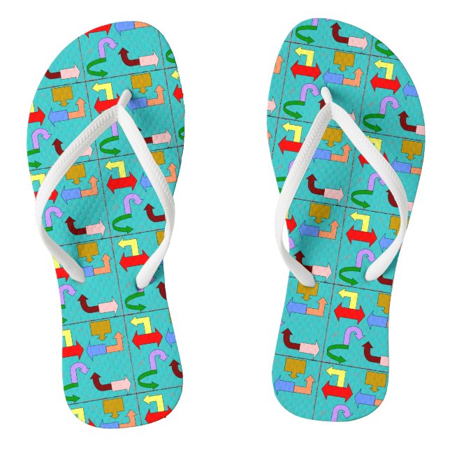 Arrows Flip Flops (Footbed)