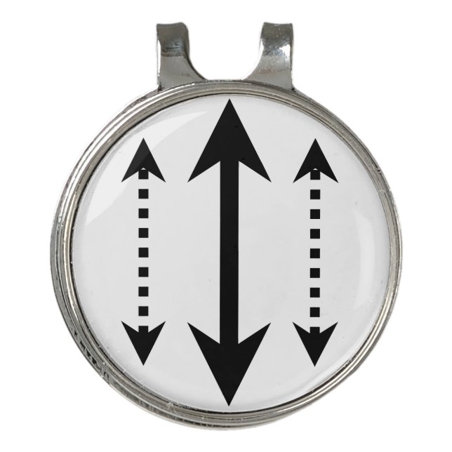 Arrows Golf Hat Clip (Front)