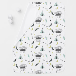 Arrows Mountians Feathers Tipi Baby Stroller Blanket