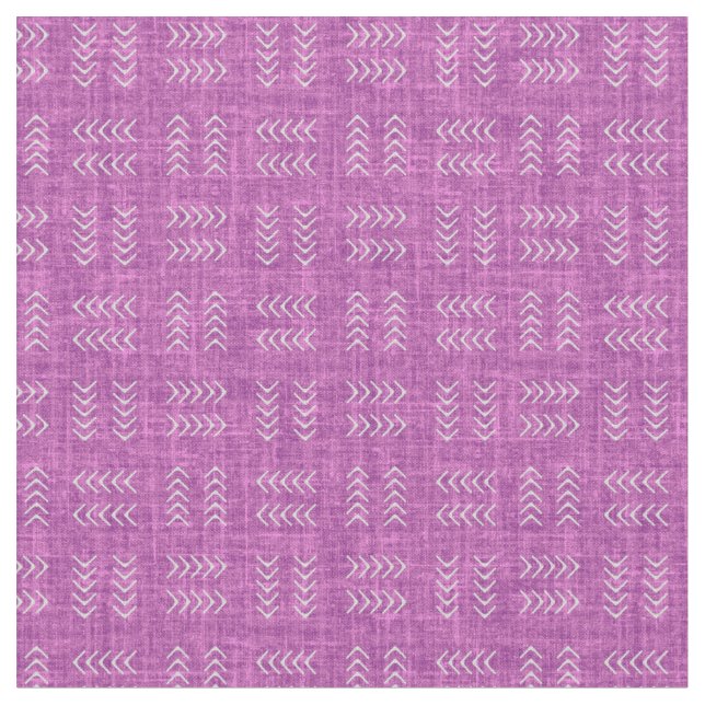 Arrows on Light Pink Purple Linen Fabric (Close Up)