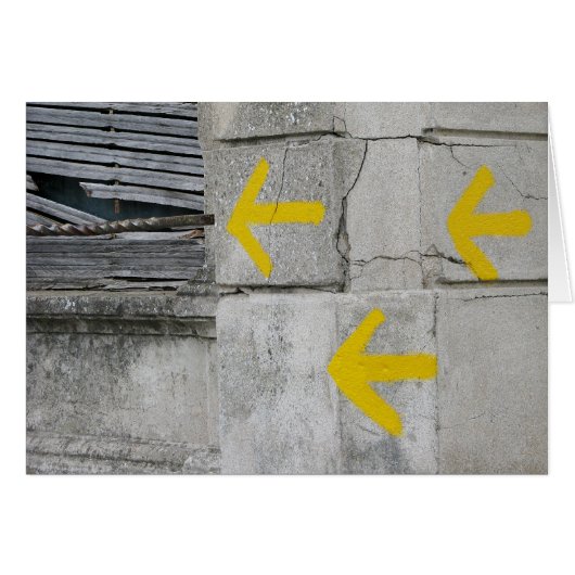 Arrows on the Camino Card (Front Horizontal)