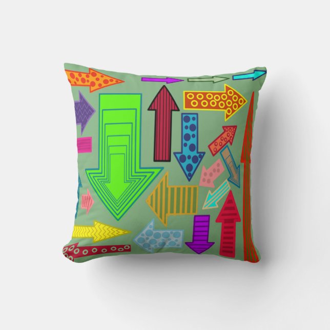 Arrows  throw pillow (Front)