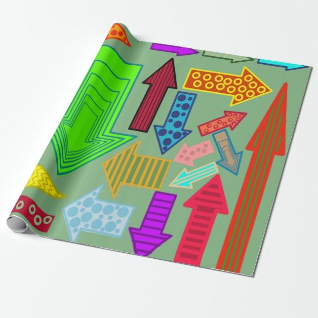 Arrows  wrapping paper (Unrolled)