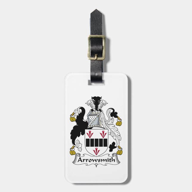 Arrowsmith Family Crest Luggage Tag (Front Vertical)