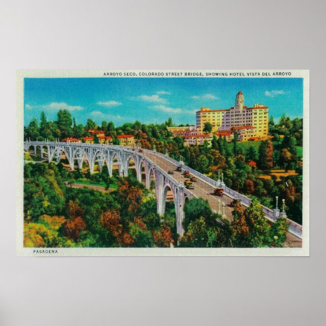 Arroyo Seco Bridge, Colorado Street Bridge Poster (Front)