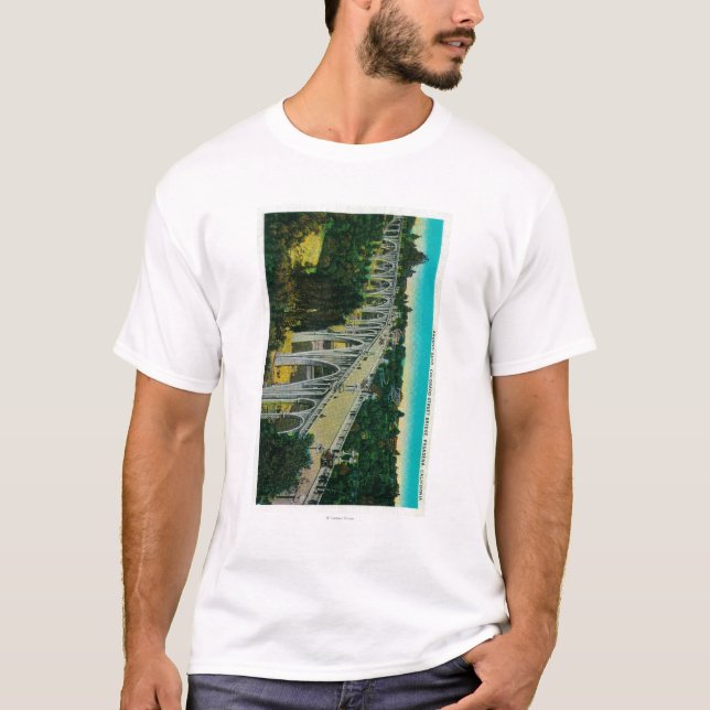 Arroyo Seco Bridge, Colorado Street Bridge T-Shirt (Front)