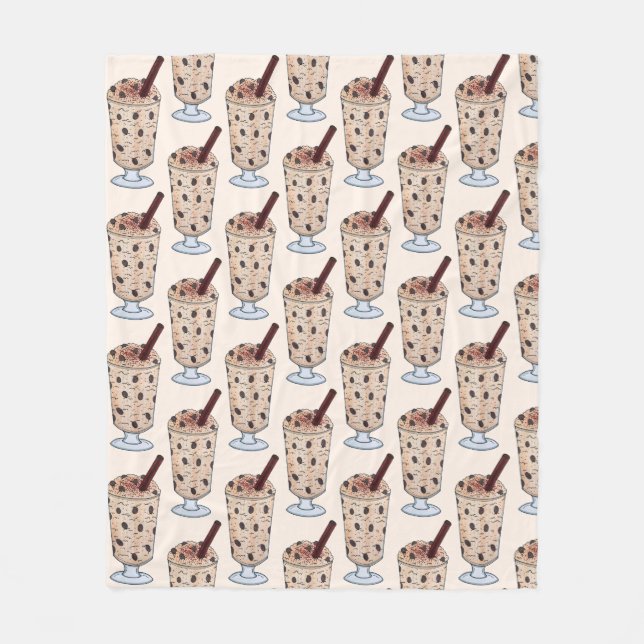 Arroz con Dulce Puerto Rican Coconut Rice Pudding Fleece Blanket (Front)