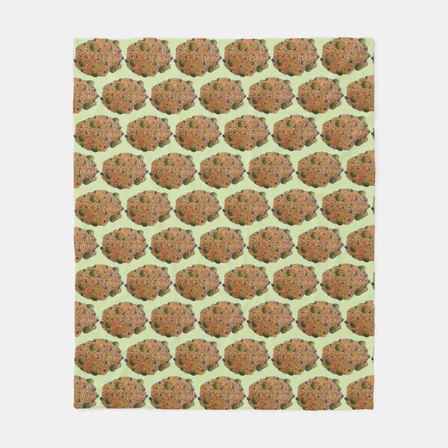 Arroz con Gandules Puerto Rican Food Rice Peas Fleece Blanket (Front)