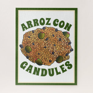 Arroz con Gandules Puerto Rican Food Rice Peas Jigsaw Puzzle