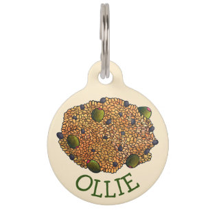 Arroz con Gandules Puerto Rican Food Rice Peas Pet ID Tag
