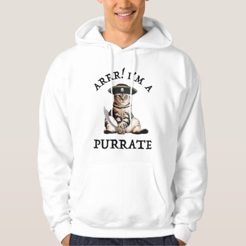 Arrr Im A Purrate Hoodie