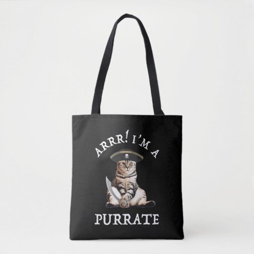 Arrr Im A Purrate Tote Bag