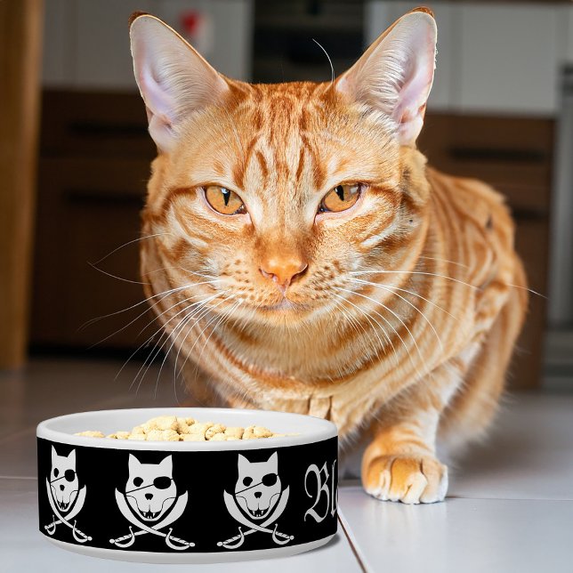 Arrr! it's the kitty roger! customizable bowl (Creator Uploaded)