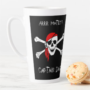 ARRR Matey CustomPirate Skull Crossbone Coffee Mug