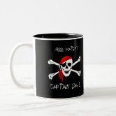 Pirate Skull and Crossbones Simple Modern Coffee Mug