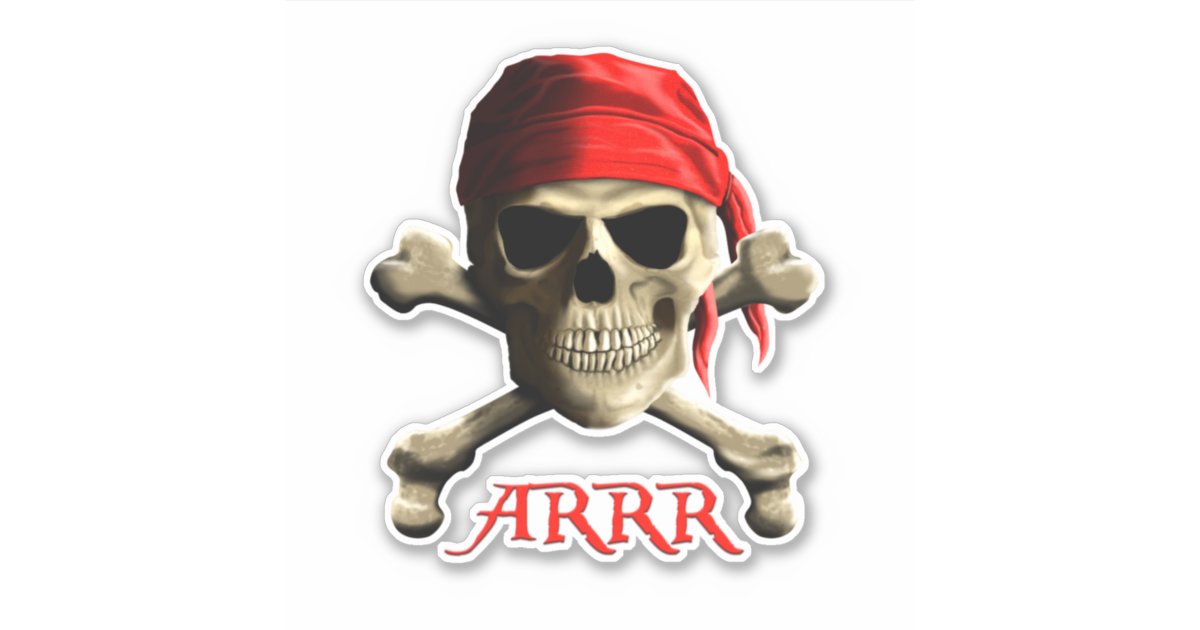 Raise The Jolly Roger Square Sticker