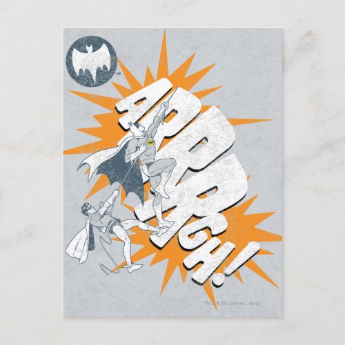 ARRRGH Batman And Robin Climb Graphic Postcard