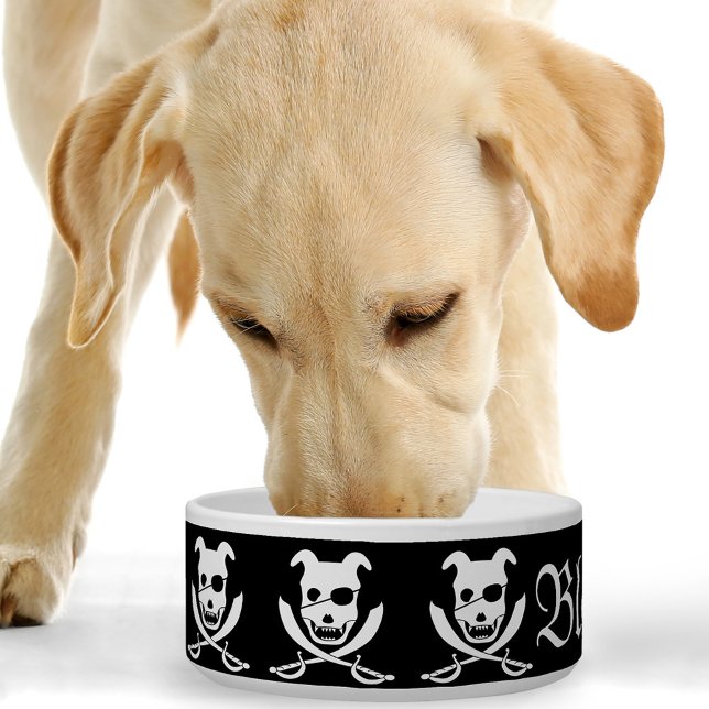Arrrr it's the doggy roger! customizable bowl (Creator Uploaded)