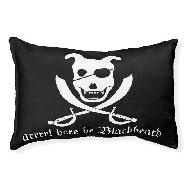 Arrrr it's the doggy roger! customizable pet bed (Front)