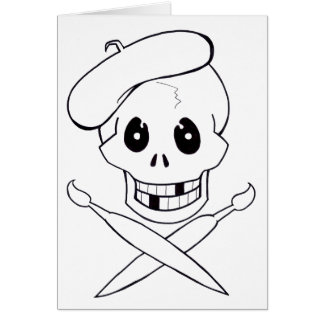 Arrrrtist Pirate (Skull and Crossbones)
