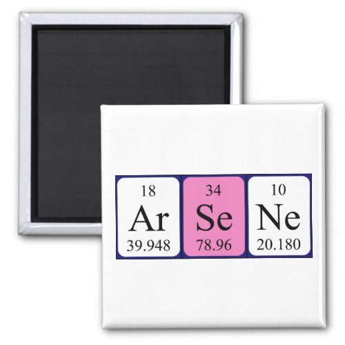 Ars232ne periodic table name magnet