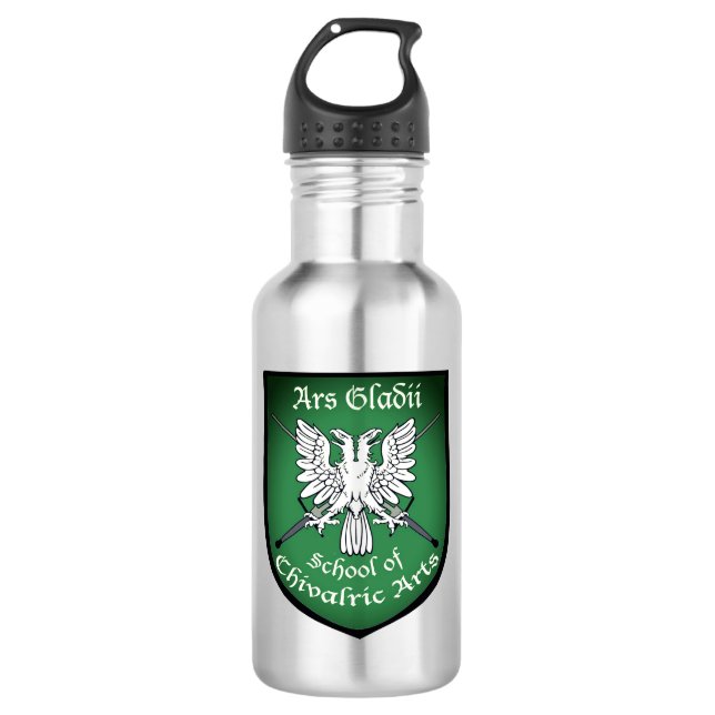 Ars Gladii - Travel Stainless Steel Water Bottle (Front)