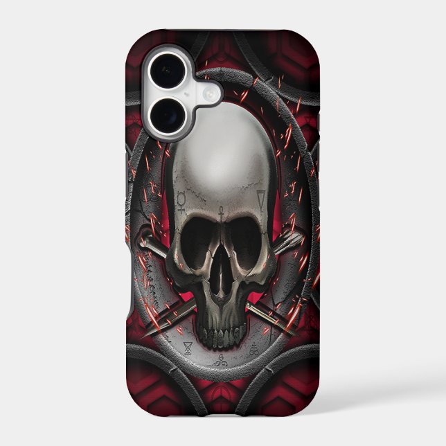 Ars longa Vita brevis skull Iphone Case (Back)