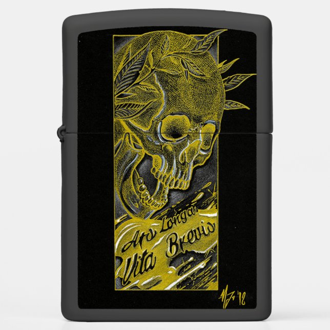 Ars Longa Vita Brevis zippo lighter (Front)