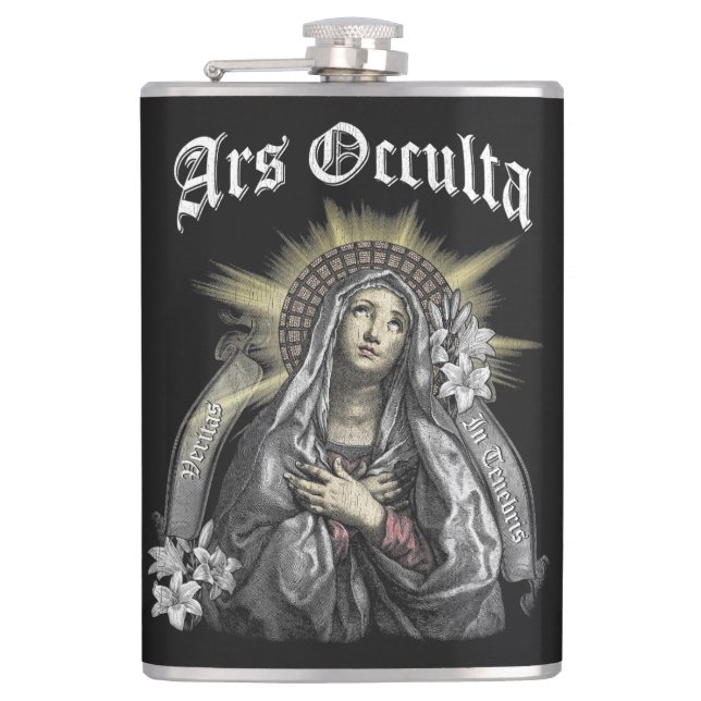 Ars Occulta - Gothic Streetwear Design Flask (Front)