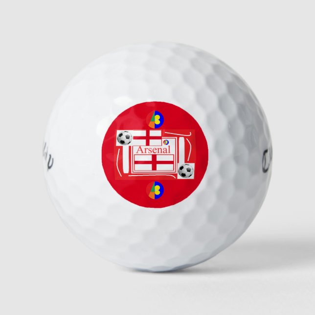 Arsenal 17 Arya Bahram Golf Balls (Front)