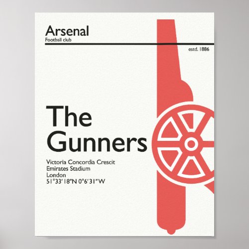 Arsenal FC Gunner Passion Poster
