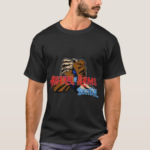 Arsenal Of Arms  Distressed  Boston Armwrestling C T_Shirt