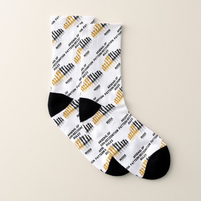 Arsenal Of Pattern Recognition Rules Inside Chess Socks (Pair)