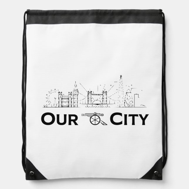 Arsenal Our City  Drawstring Bag (Front)