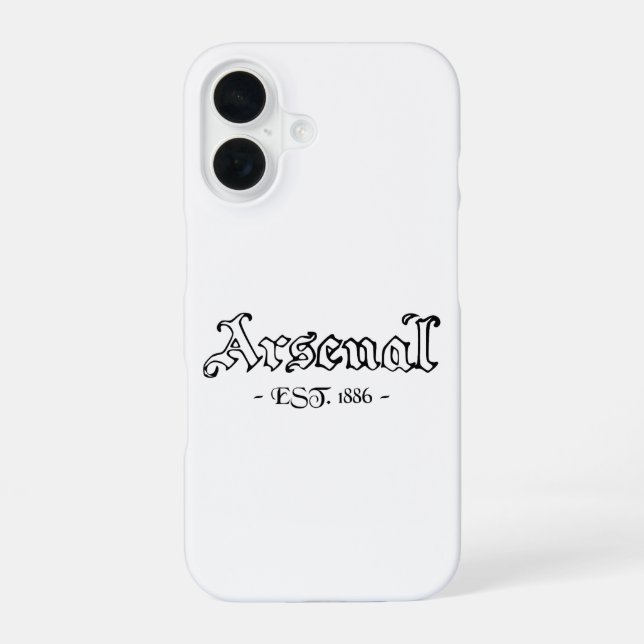 Arsenal Retro Iphone Case (Back)