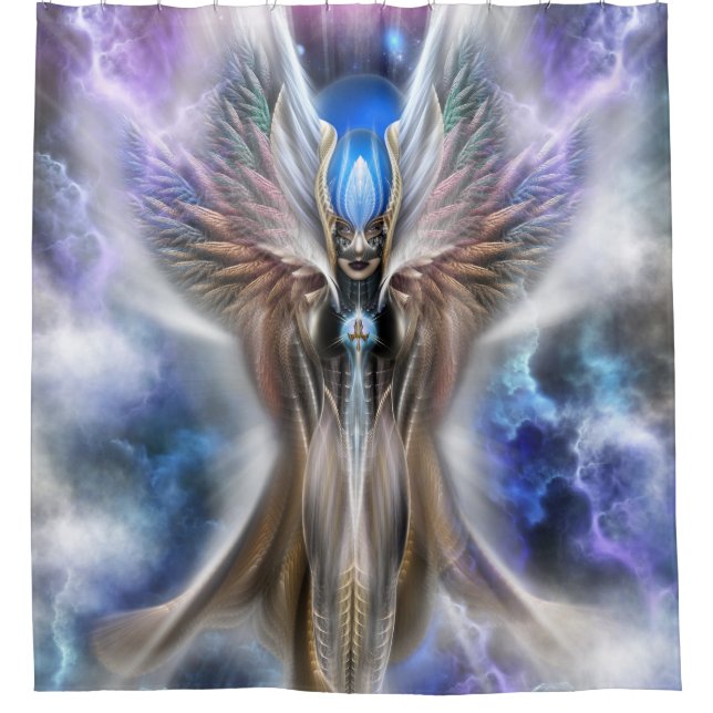 Arsencia The Regal Setren Shower Curtain (Front)