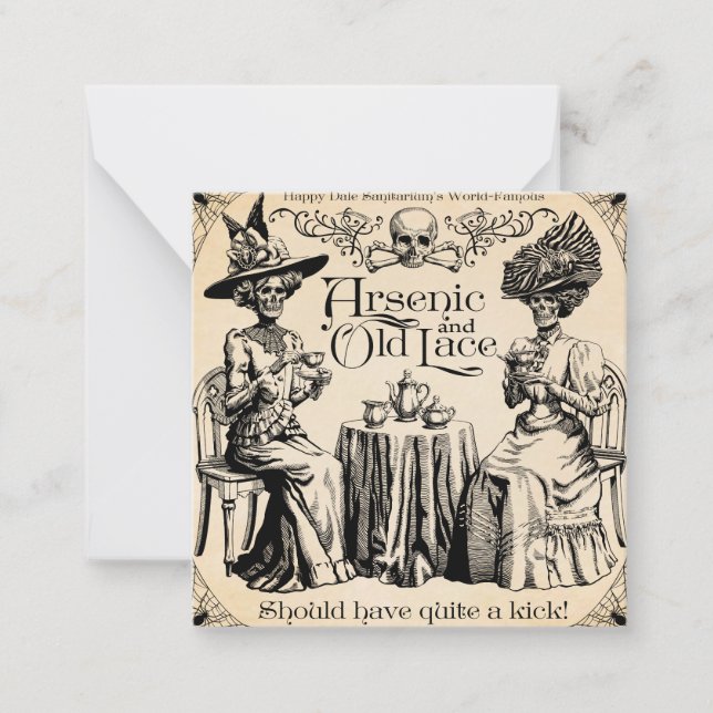 Arsenic and Old Lace Note Card (Front)