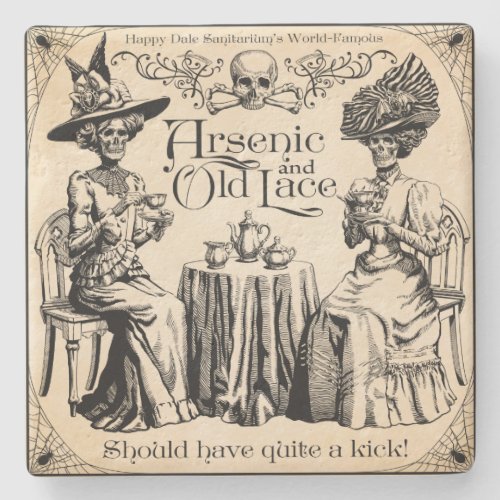 Arsenic and Old Lace Stone Coaster