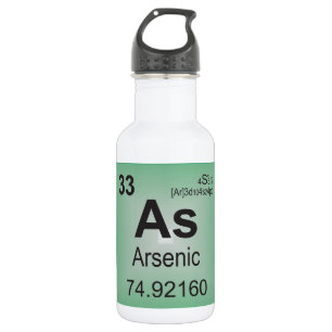 Arsenic Individual Element from Periodic Table Water Bottle
