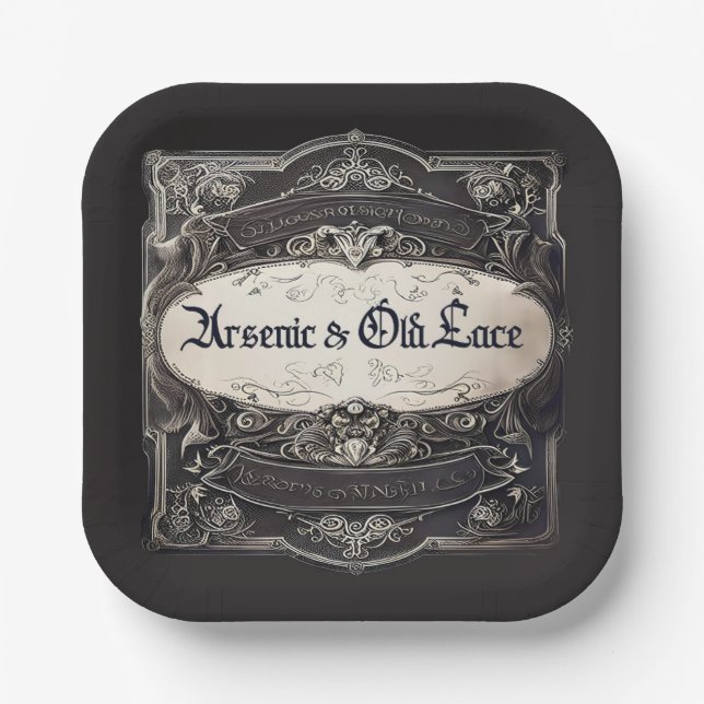 Arsenic & Old Lace Victorian  Paper Plates (Front)