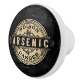 Cyanide Vintage Style Poison Label Ceramic Knob Zazzle Com